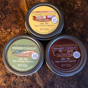 Yankee Candle Gel Tins - Never Used